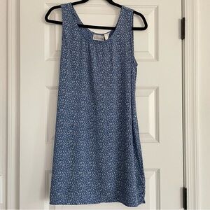 Vintage Basic Editions Blue Floral Mini Dress Size Small/Medium